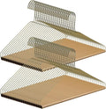 50 Pcs Dry Cleaner Hangers with Tubes - 16" Wire Hangers Bulk for Pants Caped Suit & Strut Home or Dry Cleaners (Brown)