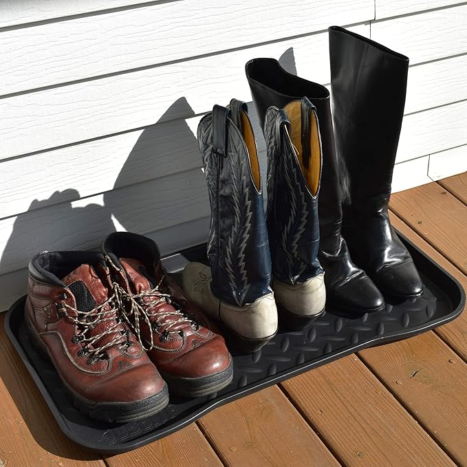 JobSite Heavy Duty Boot Tray, Multi-Purpose for Shoes, Pets, Garden - 15 x 28 Inch - 6 Trays