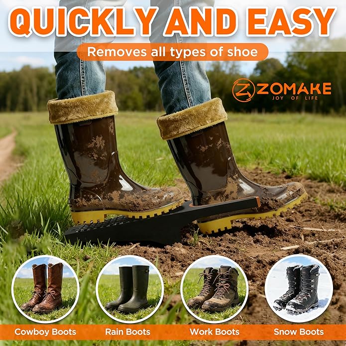 ZOMAKE Boot Jack,Boot Remover for Cowboy Boots,Boot Puller Boot Take Off Helper Boot Removal Tool for Men,Shoe Remover Helper