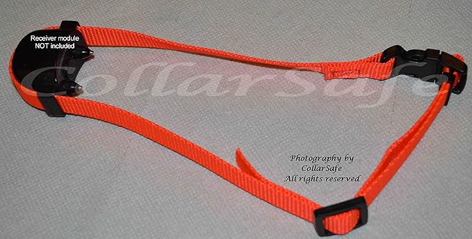 CollarSafe Replacement Collar NO Holes Fit PetSafe Stay & Play Wireless PIF00-12918/12917, Sonic Bark, Pawz Away, SportDog NoBark - Weaves Around Module - NO Holes/Read/Look at Photos