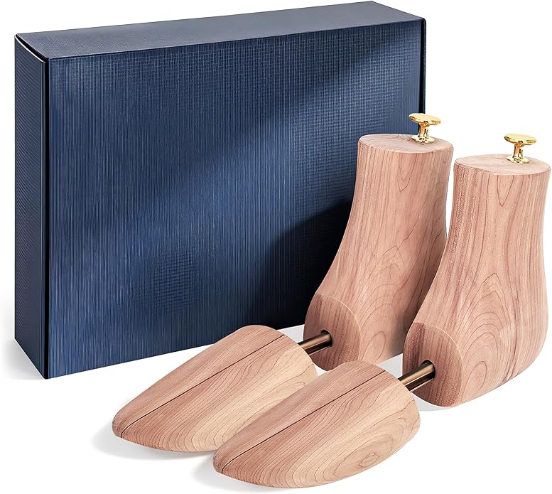 Cedar Boot Tree for Men,Boot Trees,Boot Stretcher & Shaper,with Storage Bags and Boot Crease Protectors