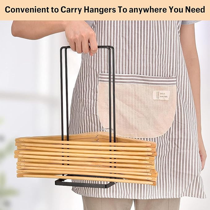 Hanger Organizer, Hanger Storage Stacker Stand Holds Up 110 Wire Clothes Hangers for Closet Laundry Room, Portable Sturdy Hanger Holder for Children Adults Clothes Hangers, Hangers Space Saving, Black