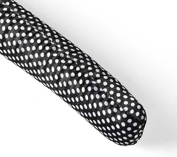 Satin Padded Hangers Polka, Blouse Sweater Hanger with Thick & Soft Foam for Bridal Wedding Dress Lingerie, Smooth Silk Covered Shirt Hanger Without Shoulder Bump (10)