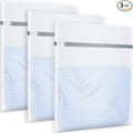 3Pcs Honeycomb Mesh Laundry Bags for Delicates, 12 x 16 inches Lingerie Bags for Washing Delicates(3 Medium)