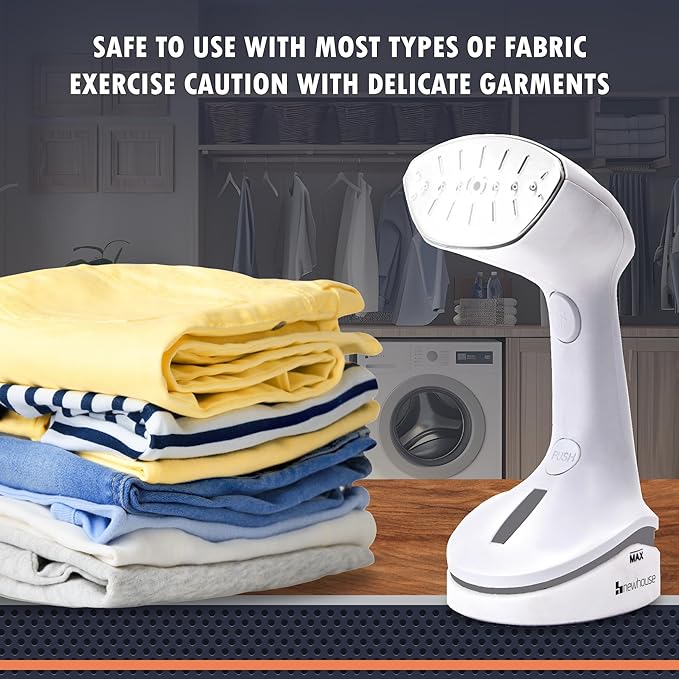 Newhouse 110-120V 1000-Watt Handheld Garment Steamer NHHS-001, Handheld Steam Cleaner for Clothes, Portable Steamer with Compact Design, ETL Certified for Hospitality and Residential Use
