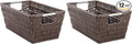 Whitmor Rattique Small Shelf Tote (6500-2712-JAVA) (Pack of 2)