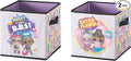 Idea Nuova LOL Surprise Set of Two Spacious Collpasible Storage Cubes, 10"x10"