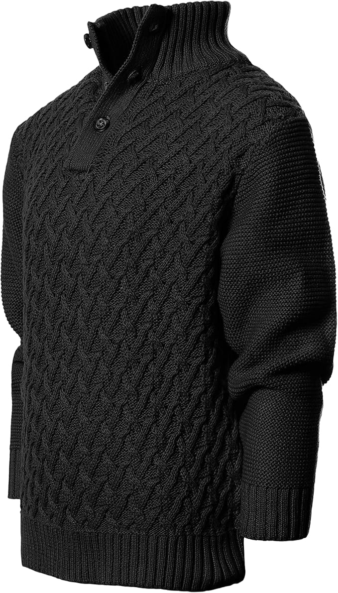 Gioberti Kids and Boys Mock Neck Pullover Knitted Sweater