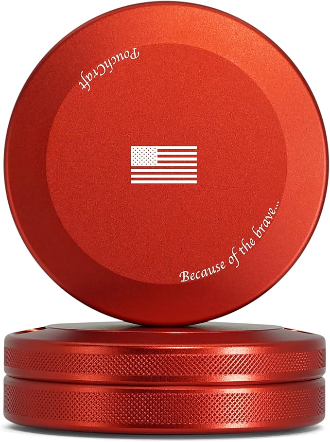 Metal Can | Metal Container for Pouches | Aluminum Used Pouch Storage Tin | Airtight O-Ring Moisture Odor Proof EDC Pocket Tin | Defiance Edition (Red)