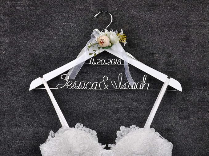 Personalized Bride Hanger - Wedding Gift for Bridesmaid, Honor Maid, Doctor - Graduation Dress Hanger
