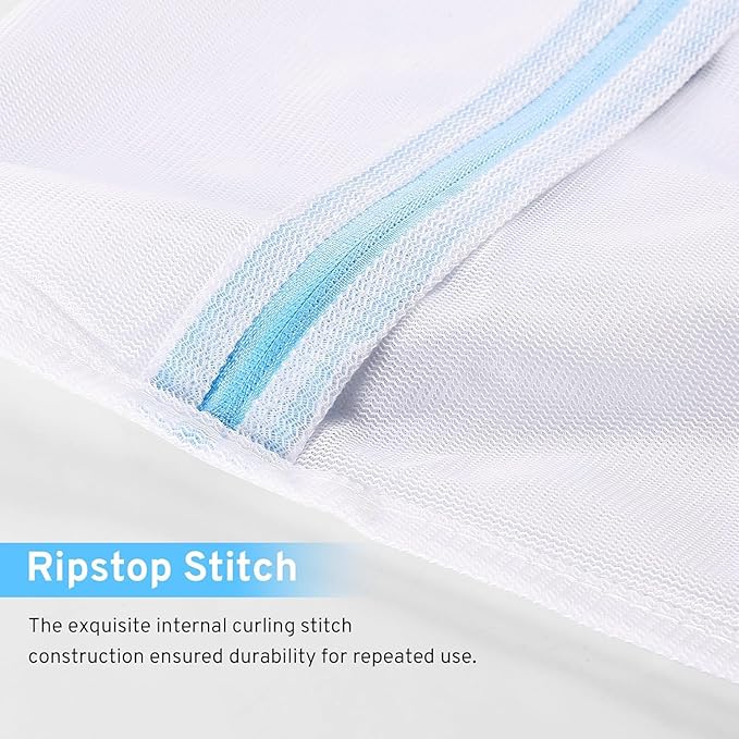7 Pack 7 Size Mesh Laundry Bags Set for Delicates with AUTO-Lock Zipper, Lingerie Bags for Washing Delicates, Laundry Bags Mesh Wash Bags, Delicates Laundry Bag for Jeans,Blouse,Stocking,Bra