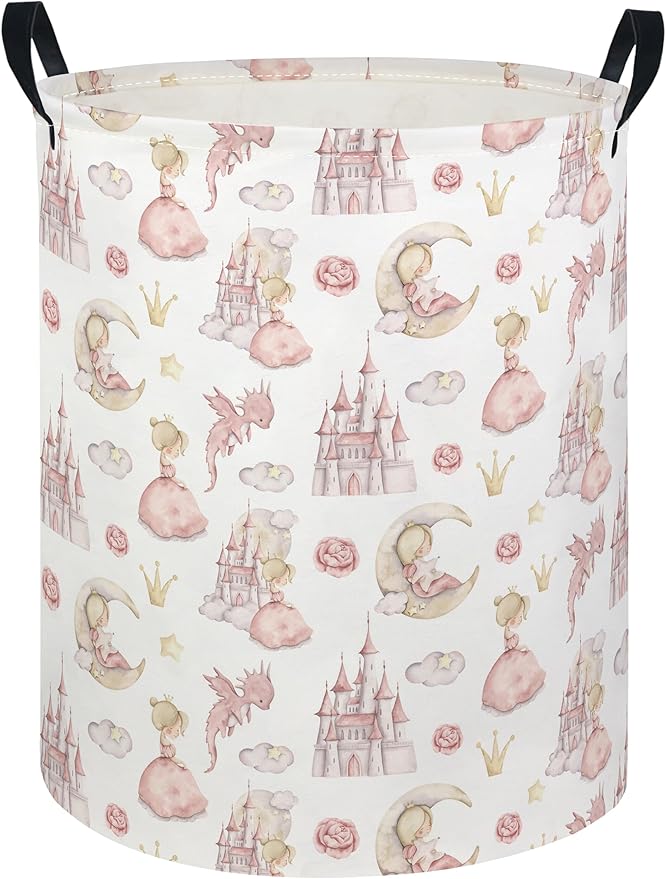 Baby Laundry Hamper kids laundry Basket Waterproof Laundry Bag for Bedroom Toy Clothes Organizer Room Décor(Castle)