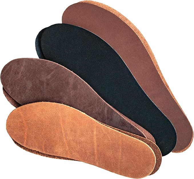 Nicks Boots Leather Insole, Standard, Men’s Shoe Size 8-9.5, Handcrafted in USA, Trim to Fit, Shapes to Your Foot for Extra Comfort