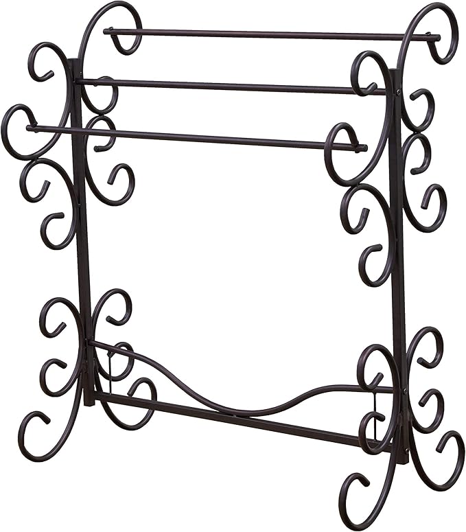Frenchi Home Furnishing Blanket Rack, 35.5"H, Black
