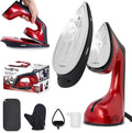 True & Tidy DuoPress XL 2-in-1 Clothes Steamer & Iron, 1600W Powerful Turbo Steam, Large Ceramic Plate, Smart Temperature Control, 3 Steam Modes