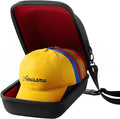 Hard Hat Travel Case – Storage for Baseball Caps with Carrying Handle and Adjustable Shoulder Strap, Hat Organizer Protects up to 6 Hats, for Travel and Home Storage (Inner Red)