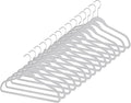 Whitmor Flocked Suit Hangers Set of 15 Glacier Gray