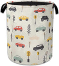 Cartoon Car Laundry Basket Collapsible Laundry Hamper Oxford Clothes Toy Storage Bin for Bathroom Bedroom Room Decor 16 X 20.8 Inch