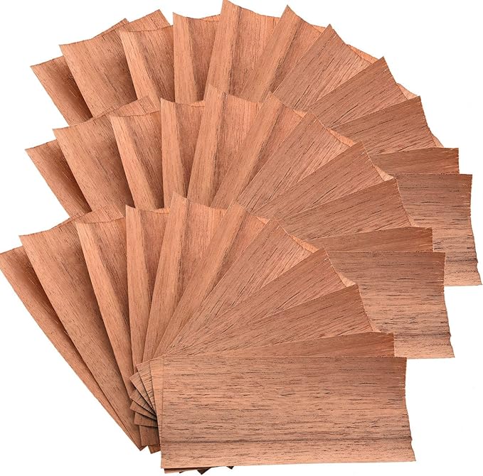 30PACK Cedar Sheets for Cigars Humidor,Spanish Cedar Wood Veneer Lumber Strip Chip, Cigar Companion Cigar Accessories for TubeJar/Box A Great Way to Divide or Light Up Cigars (30)…