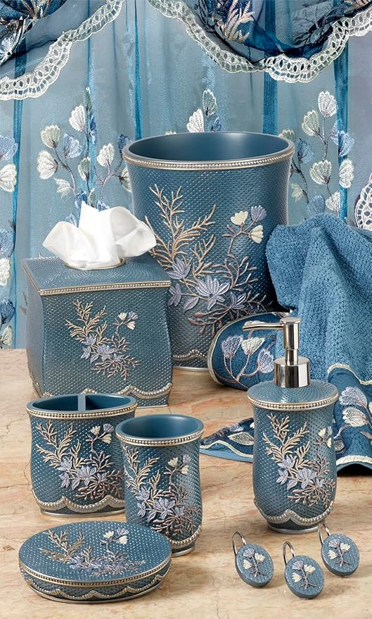 Zahari Home Capri Stylish Soap Dispenser Set - Modern Print Design for Kitchen and Bathroom - Lotion Pump, Dish Soap, Hand Sanitizer, Hand Soap - Cute and Practical