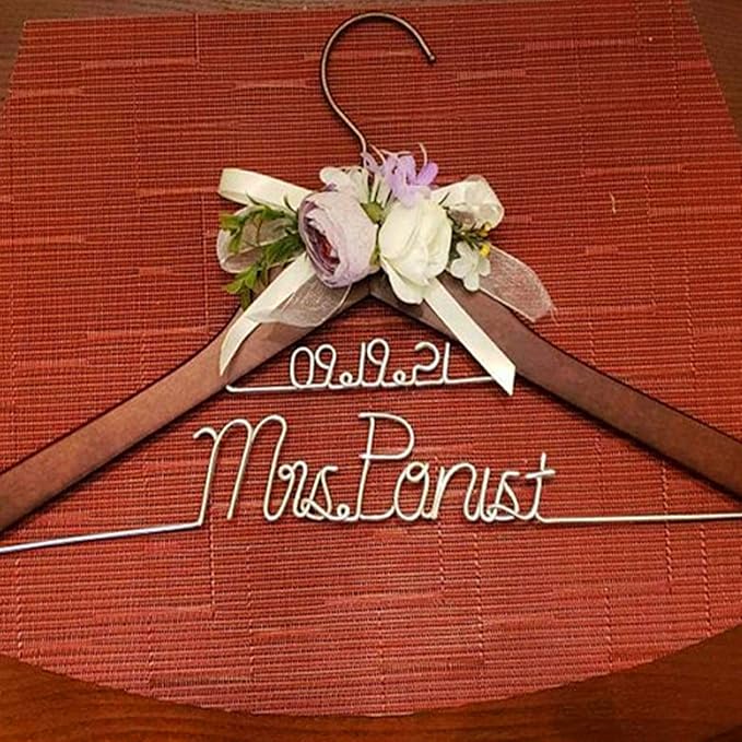 Personalized Bride Hanger - Wedding Gift for Bridesmaid, Honor Maid, Doctor - Graduation Dress Hanger