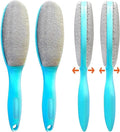 ezclean 2 Pack Lint Brush for Clothes, Couch, Furniture Reusable & Double Sided Pet Hair Remover Brush, Cleaner for Dog Cat Hair, Magic Velvet Lint Remover for Clothes, Fabric, Upholstery, Fuzz, Dust