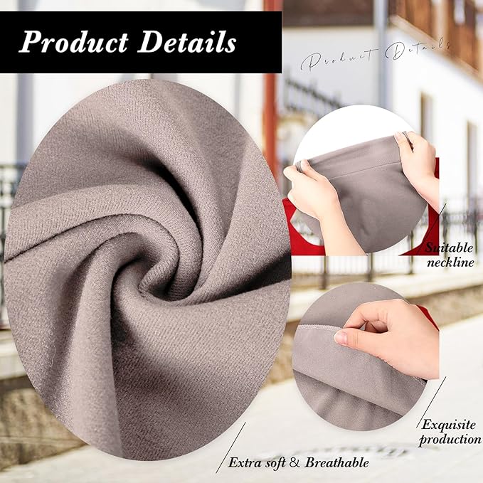 Turtleneck Dickey Extra Large Fake Collar Detachable Dickey Collar Half Mock Turtleneck for Men Women