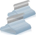 Casafield 100 Velvet Kid's Hangers - 14" Size for Children's Clothes - Light Blue