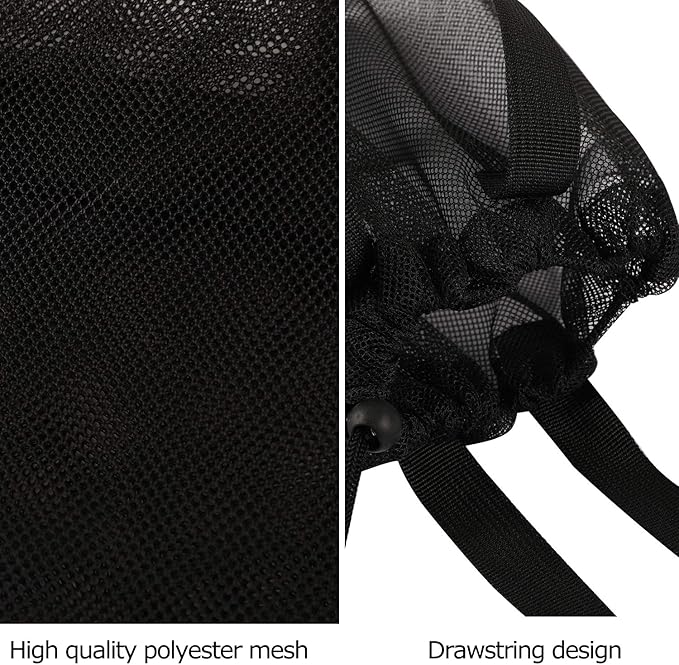 4Pieces Cute Mesh Pool Tote Bags,Mesh Beach Bags With Drawsting For Swim,Travel,Party
