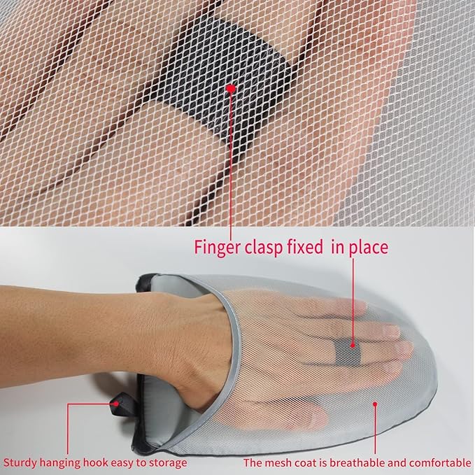 Over The Door Steamer Pad + Gloves For Handheld Steamer Stand For Clothes,Door Press Pad For,Portable Ironing Mat For Traveling