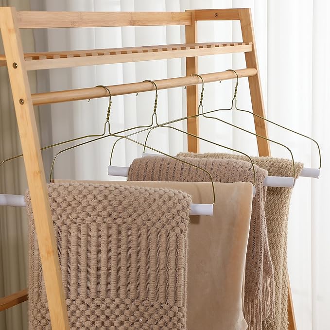 5 Sets Dry Cleaner Hangers 18" Drapery Hanger and Tubes Tablecloth Hangers Blanket Hanger Drapery with Strong 10.5 Gauge Wire for Heavy Items
