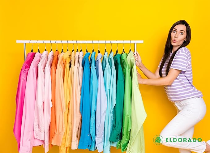 Eldorado Non-Slip Adult Hangers, Multicolor, for Everyday Use Value Packs (Midnight Black, 200)
