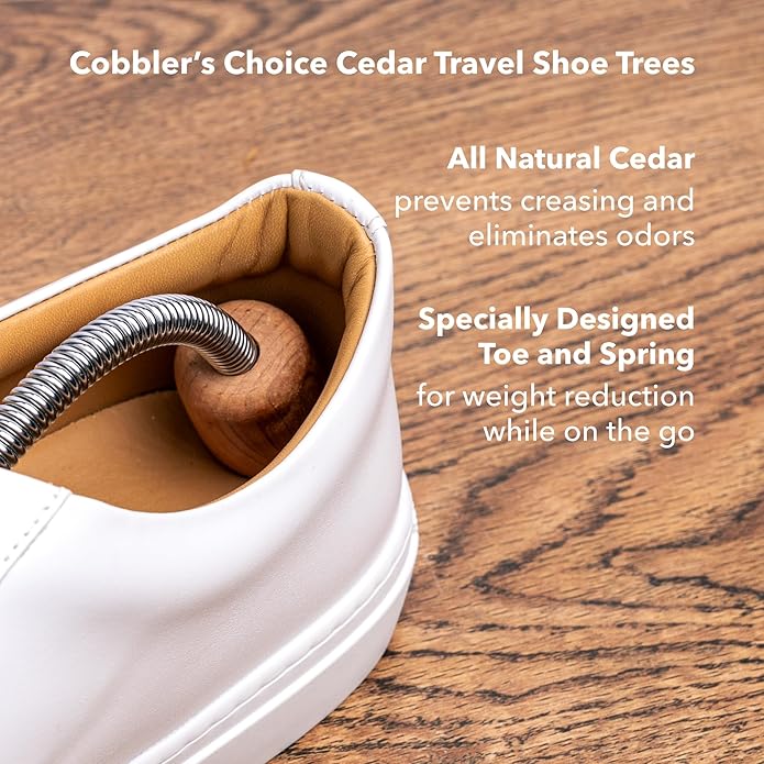 Cobbler’s Choice Cedar Travel Shoe Tree – Lightweight Travel Design