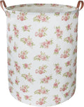 Pink Flower Laundry Hamper, laundry Basket, Nursery Hamper,Waterproof Storage Bin for Bedroom,Clothes Organizer Basket, Room Decor(Pink Flower)
