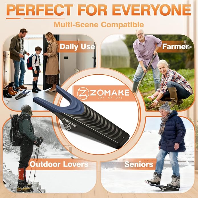 ZOMAKE Boot Jack, Cowboy Boot Remover Take Off Helper, Portable Bootjack Puller for Men Women