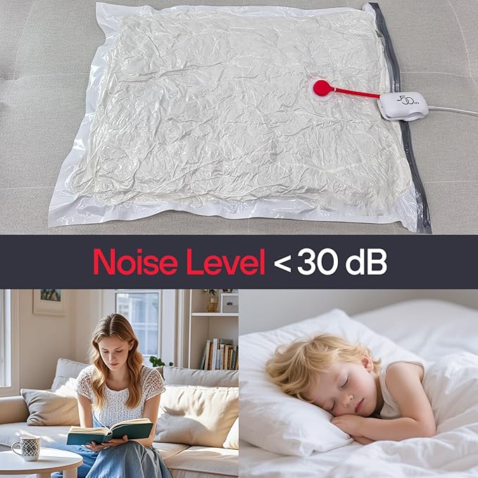 Vacuum Storage Bags for Travel, 10 Pack Vacuum Seal Bags for Clothing Travel, Compression Packing Kit with High Pressure Electric Pump, Space Bags for Clothes Luggage Traveling