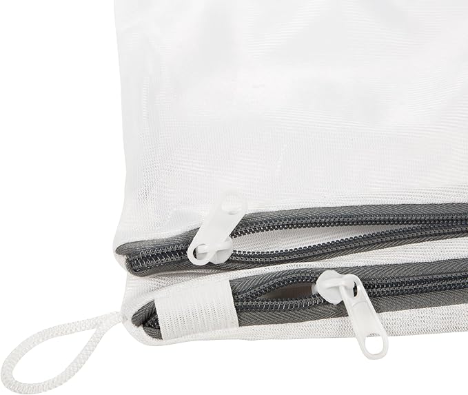 Twin Compartment Wash Bag, Laundry, White