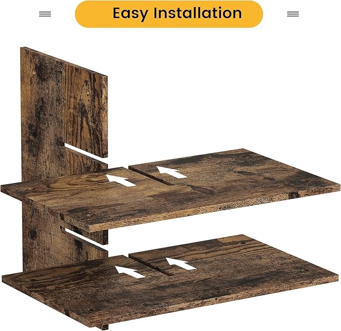 IDEALHOUSE Shoe Storage Bench with Cushion, 10 Cubbies Storage Rack Bench with Padded Seat, 41" Cubby Seat Shoe Cabinet with Adjustable Shelf for Entryway Hallway Living Room, Rustic Brown