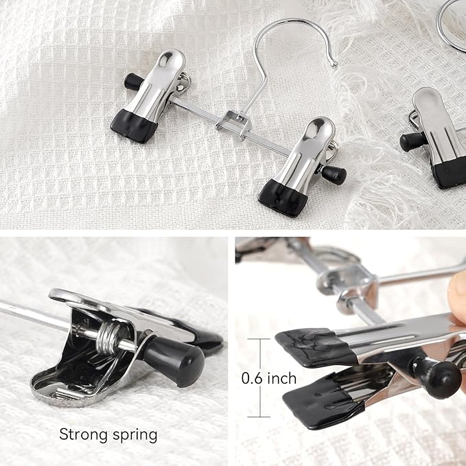 Boot Hanger for Closet with Clips, Space Saving Storage of Boots Leggings Jeans Scarves Hats (10)