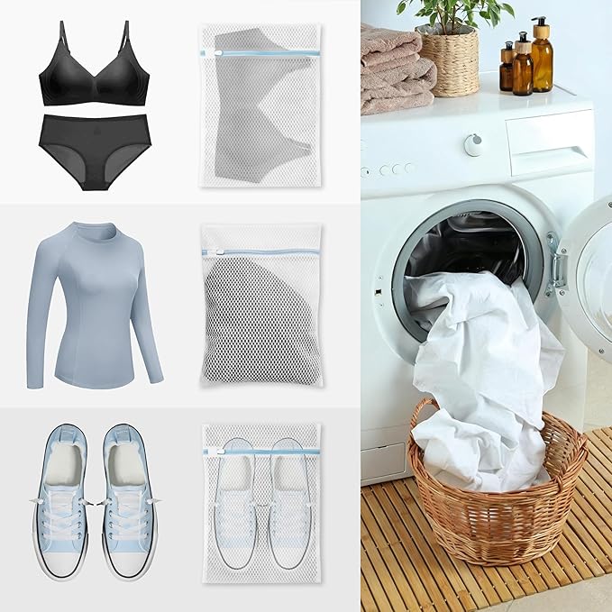 Laundry Bags for Delicates,3Pcs, Honeycomb Mesh,12 x 16 Inches