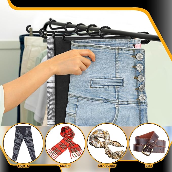 100 Pcs Plastic Scarf Hanger with Curved Bar 7.9" Scarf Display Hooks Hangers Retail Scarf Hanger Black Short Neck Hangers for Boutiques Shops and Vendor Shows Scarf Tights Leggings