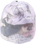 20x24 Inch Mesh Laundry Bag with Drawstring, Machine Washable White Net Washing Bag for Home Travel Hotel College Dorm Apartment Wash