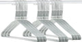 | 50-Pack of Sleek 18-Inch 14.5-Gauge Metal Hangers | Premium Quality, Space-Saving Design, Durable Steel Construction for Effortless Organization, White