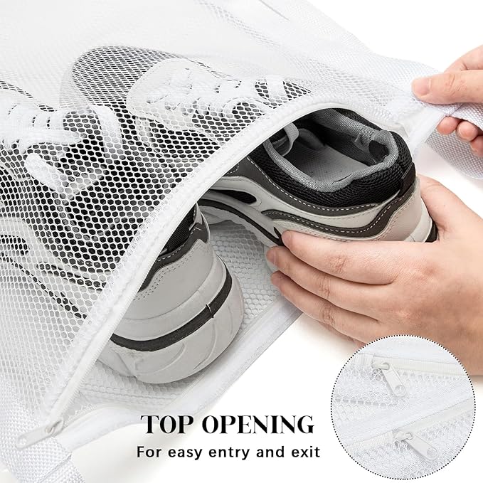 2 Pack Dryer Bag for Shoes, 16.3x16.3 Inch, Shoe Dryers for Sneakers, Shoe Drying Bag for Dryer with Zipper and Strap for Most Dryers Door