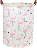 Flamingo Pink Laundry Hamper Baby Girl Laundry Basket Kids Toy Storage Bins Nursery Hamper for Girls Room Decor Bedroom Bathroom Gift Basket(Love Flamingo)