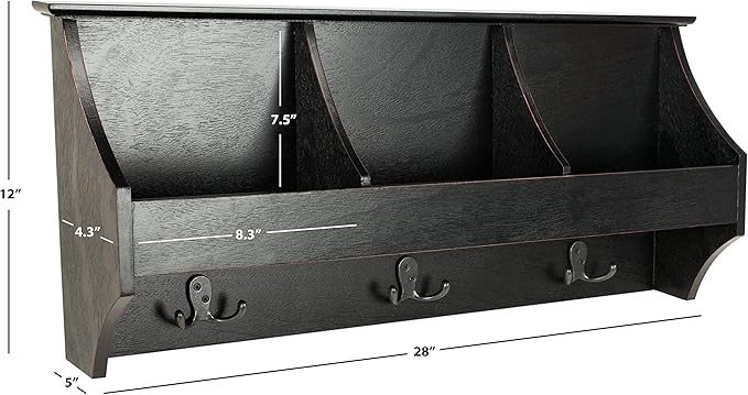 Safavieh Home Collection Darcey Hanging Storage Wall Rack