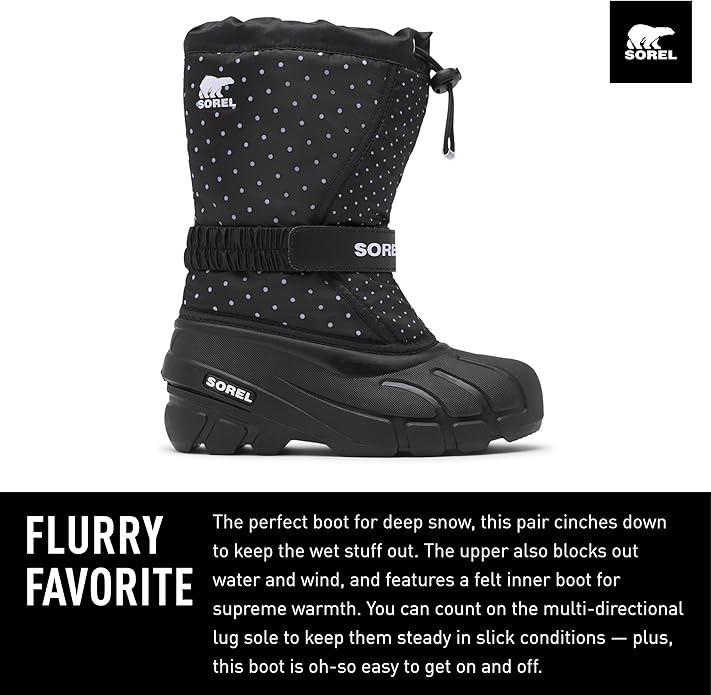 SOREL - Youth Flurry Winter Snow Boots for Kids
