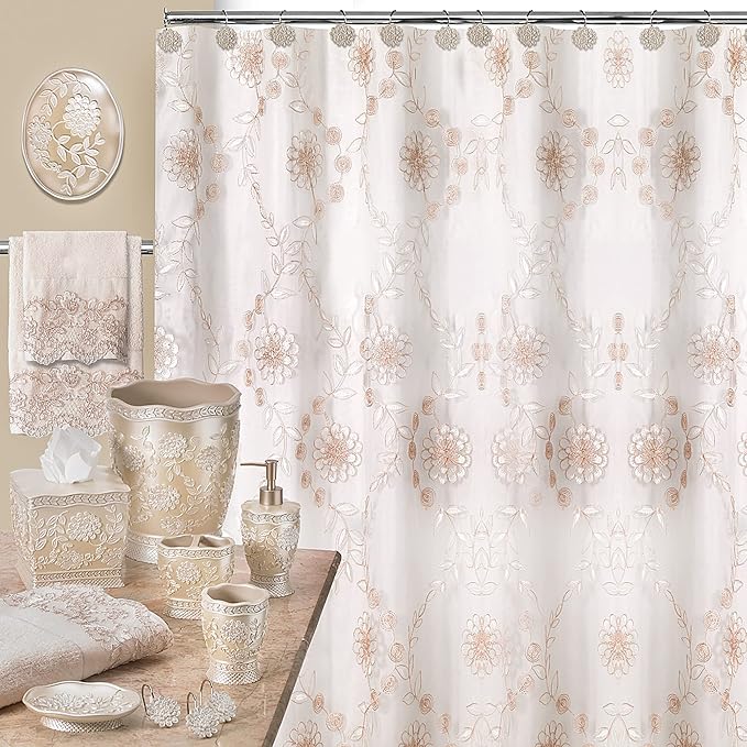 Zahari Home Rose Vine Stylish Soap Dispenser Set - Modern Print Design for Kitchen and Bathroom - Lotion Pump, Dish Soap, Hand Sanitizer, Hand Soap - Cute and Practical