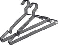 pamo Black Metal Clothes Hangers - 5,10 or 20 Stainless Steel Black Hangers 16.5"- Coated, Scratch- and Rust-Resistant - Space Saving Clothes Hanger