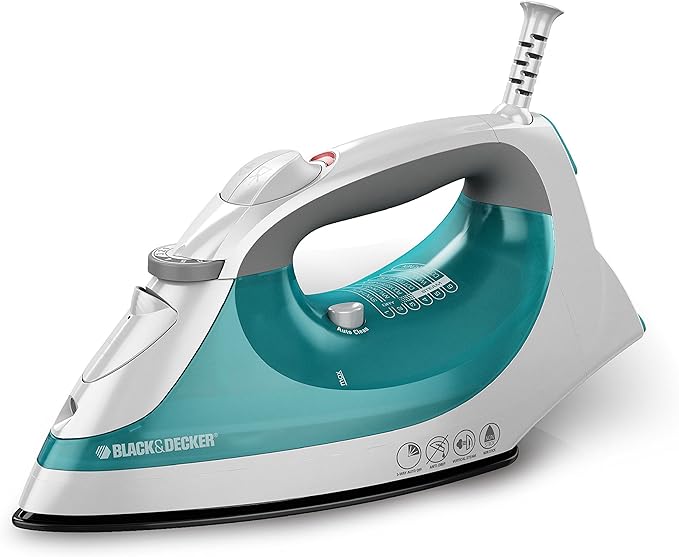 BLACK+DECKER Xpress Steam Iron, Smartsteam Technology, Aquamarine, IR05X